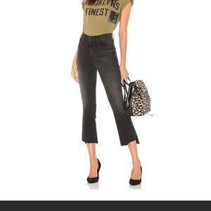 Mother Denim Insider Crop Step Fray Night Hawk